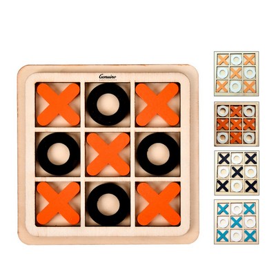 Wooden Tic-Tac-Toe Board Game