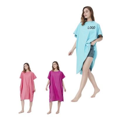 Adult Oversize Quick-Drying Hooded Bathrobe