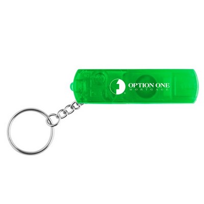 Whistle Keychain Light With Compass