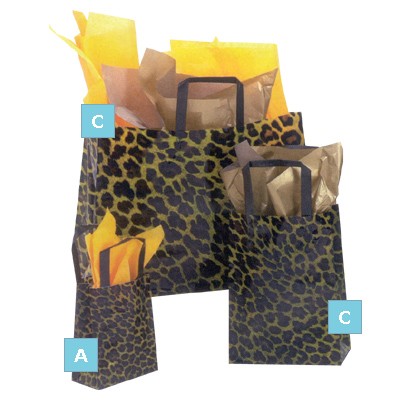 Leopard Print Bag ( 8" x4" x11")