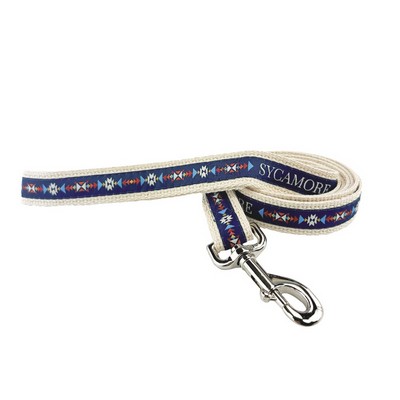 1" X 72" Woven Cotton Pet Leash w/ Nickel-plated Hardware - "Elite" Weave