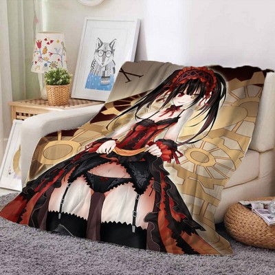 Customized Full Color Imprint Fleece Bed Sofa Blanket