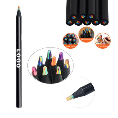 Custom 12 In 1 Multi Color Wooden Pencil