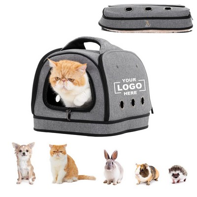 Portable Soft-sided Travel Crate Bag for Small Pets, Perfect for Dogs and Cats as a Kennel