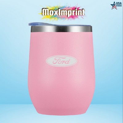 MaxImprint 12oz Wine Tumbler with Vacuum Insulation