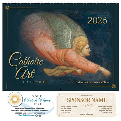 Traditional Catholic Art 2026 Calendar (English / Spanish)