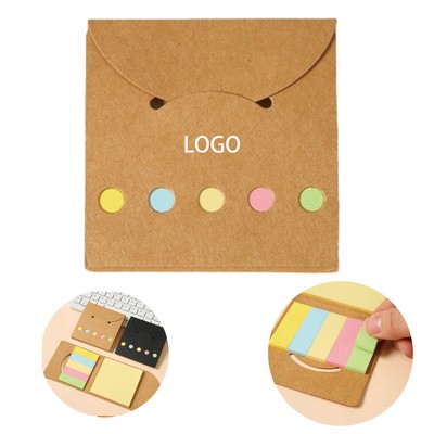 Kraft Paper Cover Mini Sticky Notebook