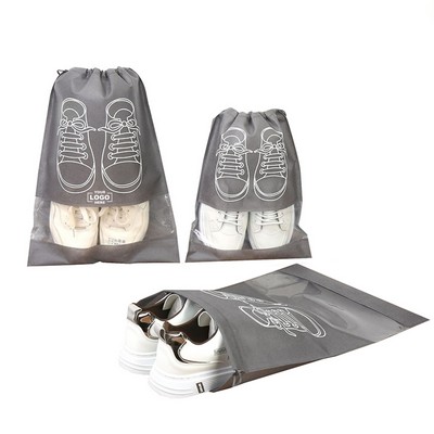 Large Non-Woven Shoe Storage Drawstring Bag