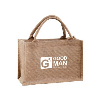 Three-Dimensional Linen Tote Bag(14.2"Wx12.6 "Hx7.1 "T)