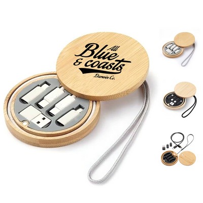 Eco-Friendly Bamboo USB Adapter Cable Kit