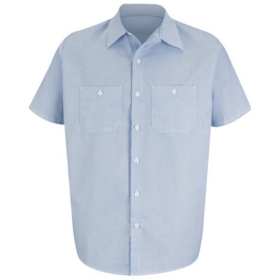 Red Kap® Men's Short Sleeve Industrial Stripe Work Shirt