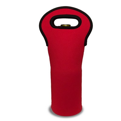 Promotek iBank® Neoprene Wine Single Bottle Tote Bag