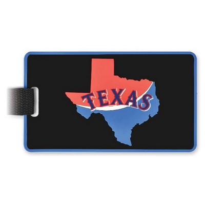 4½" Custom Oversized 2D Bag Tag w/Write-On Surface