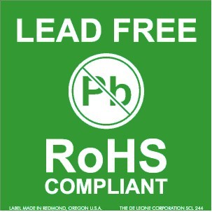 Lead Free Special Handling Paper Labels - 2" x 2"