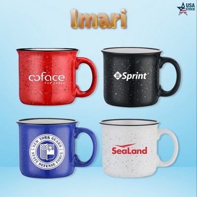 Imari 15 oz Ceramic Speckled Campfire Mug