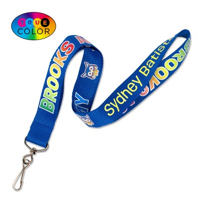 3/8" TrueColor Custom Anti-Microbial Lanyard