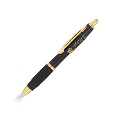Lighted Tip Click Metal Pen
