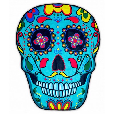 63 x 63 inch Skull Shape Custom Shape Towel Soft Microfiber Beach Towels - One Side Printing