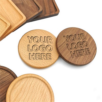 4 Inch Eco-Friendly Wooden Coaster