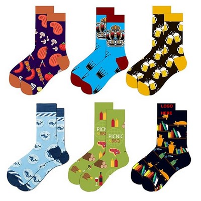 Santa Claus Elk Socks