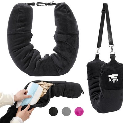 Stuffable U-Shaped Travel Pillow
