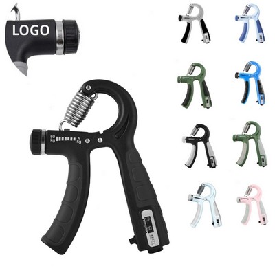 Adjustable 11-132Lbs Grip Strengthener Trainer With Counter