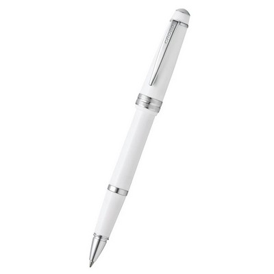 Cross® Bailey Light™ Polished White Resin With Chrome Accents Rollerball Pen