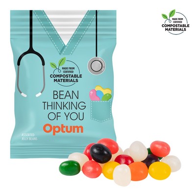 2oz. ECO-Digibag, Compostable & Full Color, Assorted Jelly Beans