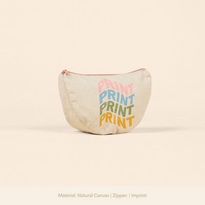 Wedge Pouch - Natural Canvas