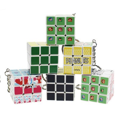 Puzzle Cube Key Chains / Rings