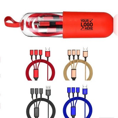 Portable 3-in-1 USB Charging Cable
