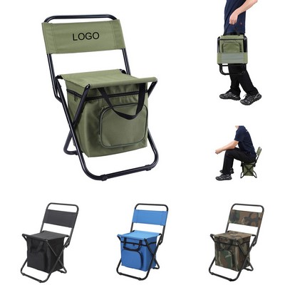 Portable Folding Fishing Chair with Insulated Bag