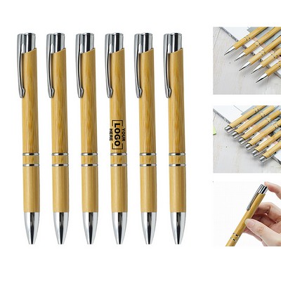 Eco-Friendly Bamboo Log Ballpoint Pen