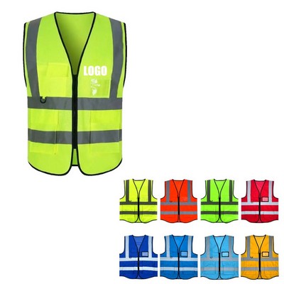 High Visibility Reflective Mesh Safety Vest