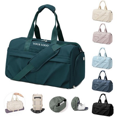 25L Waterproof Gym Sports Luggage Bag With Shoe Compartment