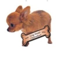 Long Haired Chihuahua Dog Lapel Pin