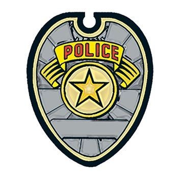 Police Badge Stock Temporary Tattoo