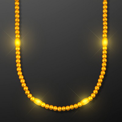 Groovy Golden Yellow LED Party Beads - BLANK