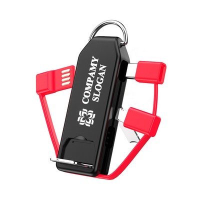 3 in 1 Phone Stand with Charger Cable