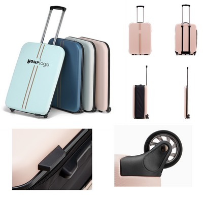Foldable Luggage With Telescoping Handle