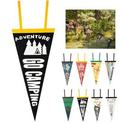 Camping Felt Triangle Flag