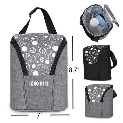 Insulated Milk Bottle Cooler Tote Bags For Nursing Mom Daycare