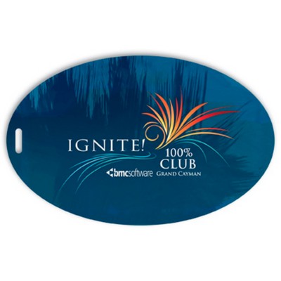 Full Color Write On Tag (Oval 3.5"x5.5")