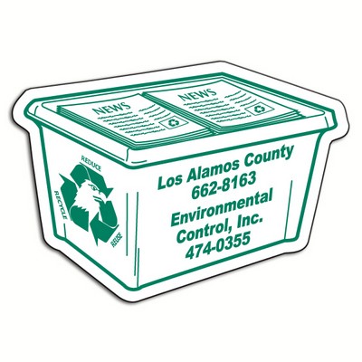 Recycle Bin Magnetic Note Holder (20 Mil)