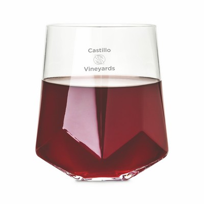 Viski® Faceted Crystal Wine Glass