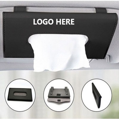 PU Leather Tissue And Mask Case Holder For Car