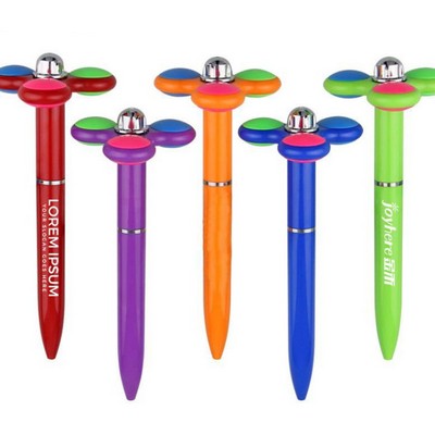 Soft Touch Fidget Spinner Pen