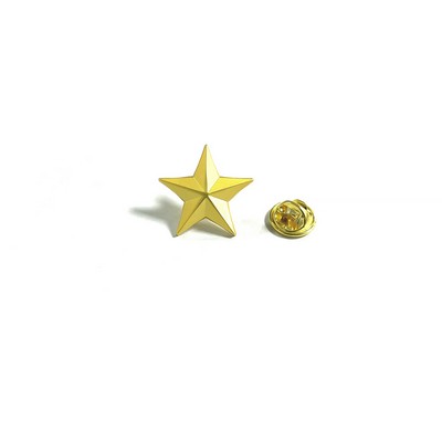 Zinc Alloy Electroplating Gold Star Pin