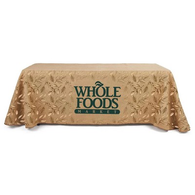 Rectangular Custom Printed Faux Burlap Tablecloth, All Over Print