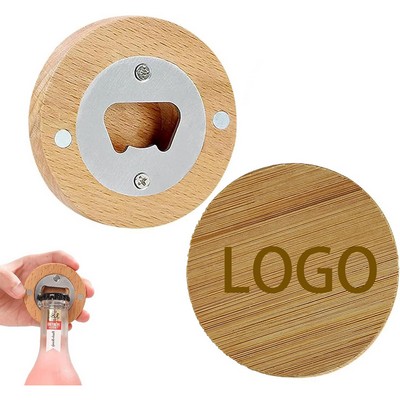 Wood Magnetic Beer Bottle Opener
